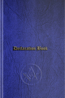 Masonic Declaration Book - Craft