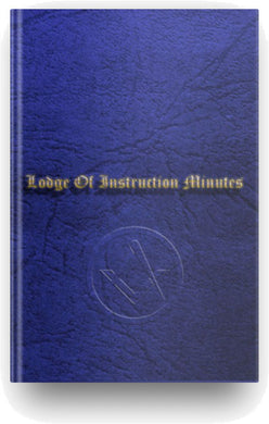 Masonic LOI Minutes Book - Craft