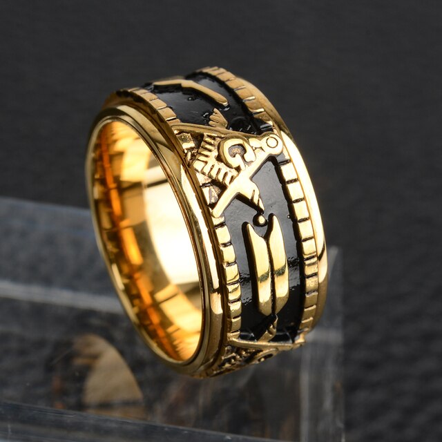 Stainless steel hotsell masonic rings