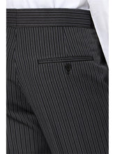 Load image into Gallery viewer, Scott Plain Fronted Classic Striped Masonic Trouser For Men in Black, 36S-54R