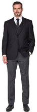 Load image into Gallery viewer, Scott Five- Button Masonic Herringbone Waistcoat For Men in Black, 34R-60R