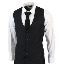 Load image into Gallery viewer, IM1 Men's Classic Plain Black 3 Piece Suit