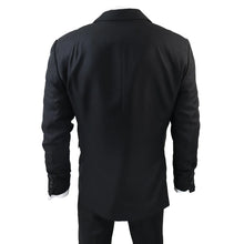 Load image into Gallery viewer, IM1 Men's Classic Plain Black 3 Piece Suit