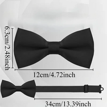 Load image into Gallery viewer, Classic Black Bow Tie