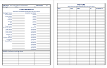 Load image into Gallery viewer, Masonic Attendance Register - Craft (Metropolitan)