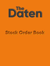 Load image into Gallery viewer, Custom orange stock order book for business
