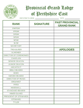 Load image into Gallery viewer, Masonic Attendance Book - Craft (Provincial)
