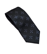 Load image into Gallery viewer, Knights Templar KT Black Neck Tie