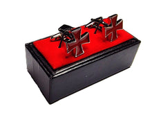 Load image into Gallery viewer, Knights Templar Cross Cufflinks