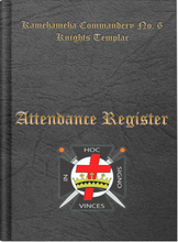 Load image into Gallery viewer, Knights Templar Commandery (US) - York Rite - Attendance Register