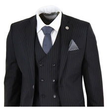Load image into Gallery viewer, STZ42 - Men's 3 Piece Suit Gatsby 1920s Gangster Pinstripe