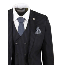 Load image into Gallery viewer, STZ42 - Men's 3 Piece Suit Gatsby 1920s Gangster Pinstripe