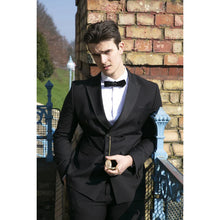Load image into Gallery viewer, AK-22 - Men's Double Breasted Black Tuxedo Dinner Wedding Suit