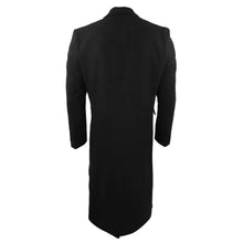 Load image into Gallery viewer, Men's Full Length Overcoat Mac Jacket Wool Feel Charcoal Black 1920s Blinders