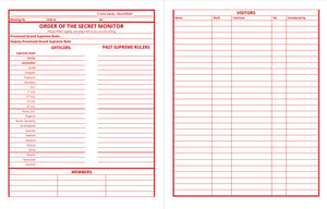 Masonic Attendance Book - Secret Monitor