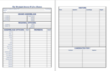 Load image into Gallery viewer, Masonic Attendance Book - The Operatives