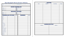 Load image into Gallery viewer, Masonic Attendance Book - The Operatives