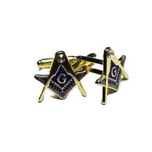 Load image into Gallery viewer, Craft Square &amp; Compasses 'G' Cufflinks