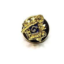Load image into Gallery viewer, TINY FREEMASON SQUARE &amp; COMPASSES LAPEL PIN