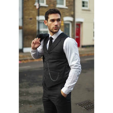 Load image into Gallery viewer, James - Men's Classic 3 Piece Black Suit