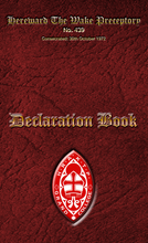 Load image into Gallery viewer, Knight Templar Masonic Declaration Book (A5)