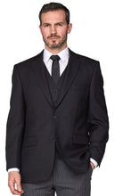 Load image into Gallery viewer, Scott Five- Button Masonic Herringbone Waistcoat For Men in Black, 34R-60R