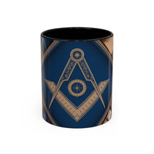 Load image into Gallery viewer, Ready-to-Go Coloured Rim Masonic Mug – 11oz