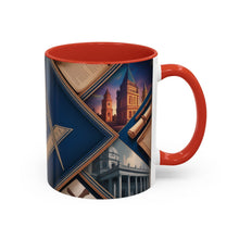 Load image into Gallery viewer, Ready-to-Go Coloured Rim Masonic Mug – 11oz