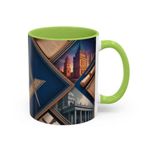 Load image into Gallery viewer, Ready-to-Go Coloured Rim Masonic Mug – 11oz