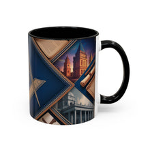 Load image into Gallery viewer, Ready-to-Go Coloured Rim Masonic Mug – 11oz