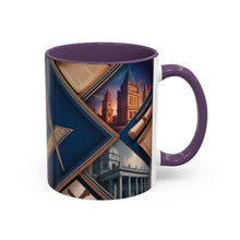 Load image into Gallery viewer, Ready-to-Go Coloured Rim Masonic Mug – 11oz