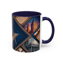 Load image into Gallery viewer, Ready-to-Go Coloured Rim Masonic Mug – 11oz