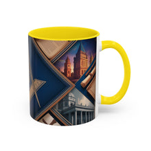 Load image into Gallery viewer, Ready-to-Go Coloured Rim Masonic Mug – 11oz