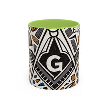 Load image into Gallery viewer, Ready-to-Go Geometric Masonic Mug – 11oz