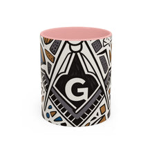 Load image into Gallery viewer, Ready-to-Go Geometric Masonic Mug – 11oz