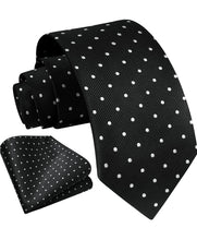 Load image into Gallery viewer, Rose Croix Polka Dot Neck Tie &amp; Pocket Square
