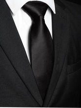 Load image into Gallery viewer, Classic Black Neck Tie