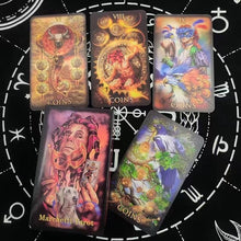 Load image into Gallery viewer, 2022 MASONIC TAROT DECK cards Patricio Diaz Silva esoteric fortune telling tarot reading with instructions masonic symbolism