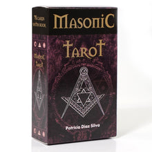 Load image into Gallery viewer, 2022 MASONIC TAROT DECK cards Patricio Diaz Silva esoteric fortune telling tarot reading with instructions masonic symbolism