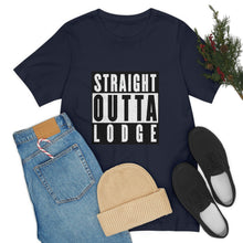 Load image into Gallery viewer, Straight Outta Lodge - Unisex Jersey Short Sleeve Tee