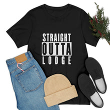 Load image into Gallery viewer, Straight Outta Lodge - Unisex Jersey Short Sleeve Tee