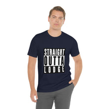 Load image into Gallery viewer, Straight Outta Lodge - Unisex Jersey Short Sleeve Tee