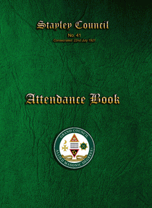 Masonic Attendance Book - Allied Degrees