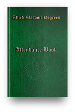 Load image into Gallery viewer, Masonic Attendance Book - Allied Degrees