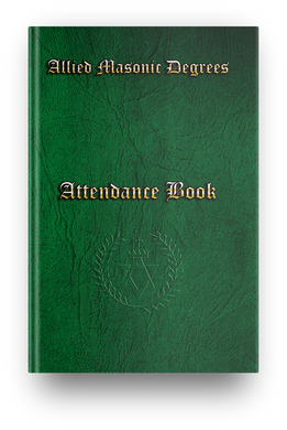 Masonic Attendance Book - Allied Degrees