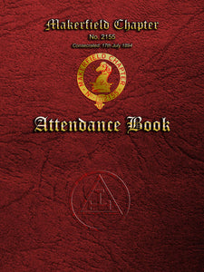 Masonic Attendance Book - Royal Arch