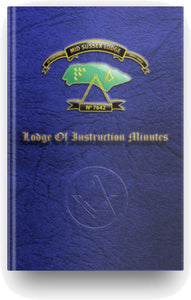 Masonic LOI Minutes Book - Craft