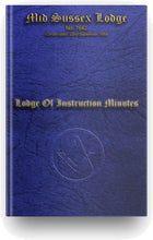 Load image into Gallery viewer, Masonic LOI Minutes Book - Craft