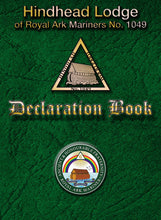 Load image into Gallery viewer, Masonic Declaration Book - Royal Ark Mariner (RAM)