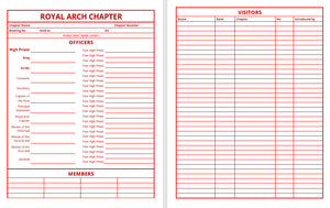 Masonic Attendance Register - Royal Arch (USA Edition)